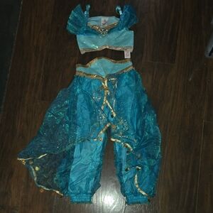 Disney Jasmine Teal and Gold Princess Costume
